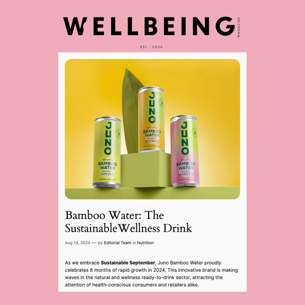 Embracing Wellness: Juno Bamboo Water Featured in Wellbeing Magazine